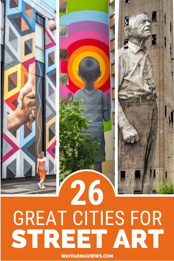 Find top notch murals and graffiti in the world with this guide to the best street art cities. This guide will show you cities like London, LA, Melbourne and New York, with cool, colorful urban art.