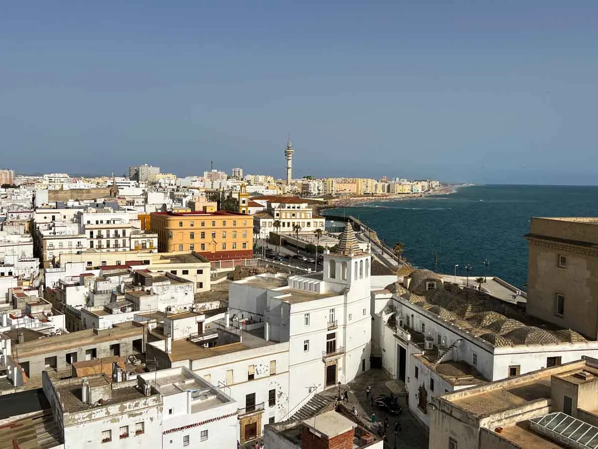 Cádiz city view of the ocean