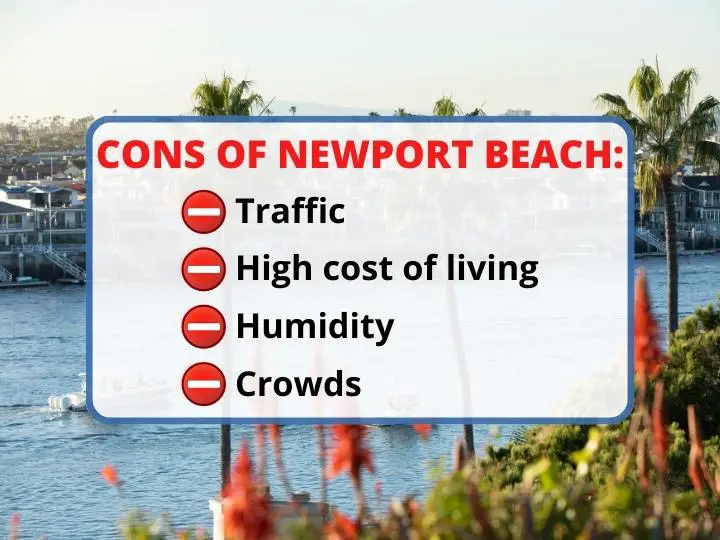 Cons of Newport Beach