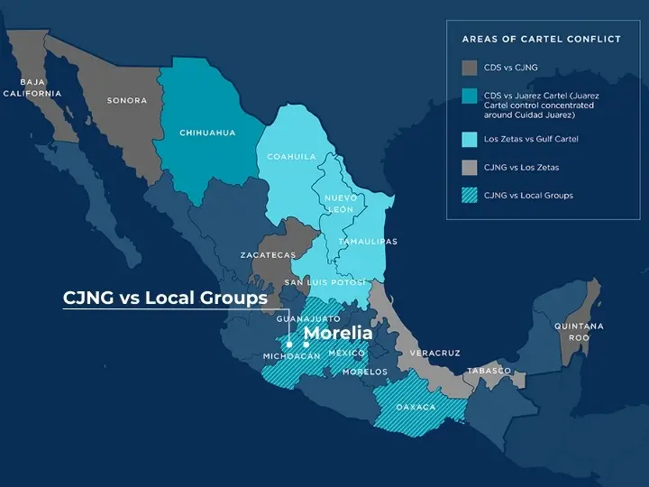 Chances of Encountering Cartel Violence in Morelia